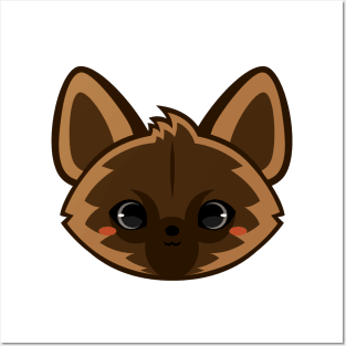 Cute Brown Hyena Posters and Art